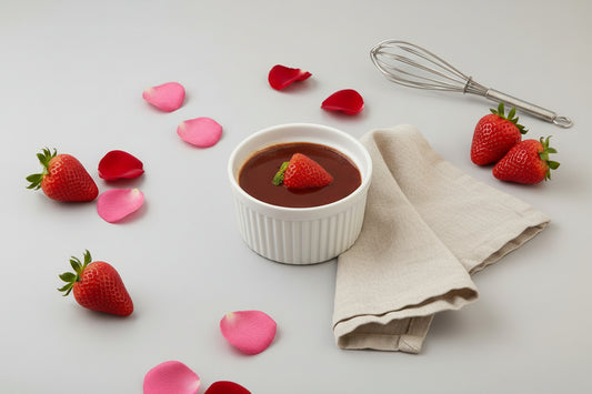 Pots de Crème à la Fraise et à la Rose