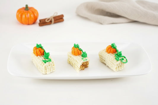 Pumpkin Pie Buttercream Icing made with Monin Pumpkin Pie Syrup