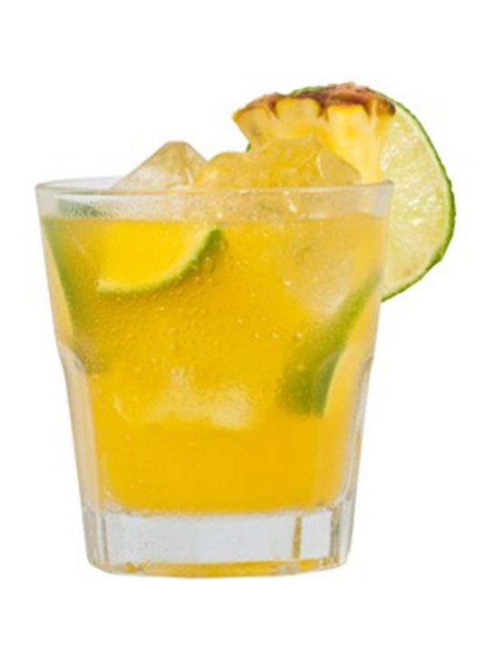 pineapple coconut caipirinha