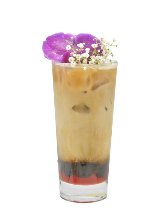 boba berry chai iced latte