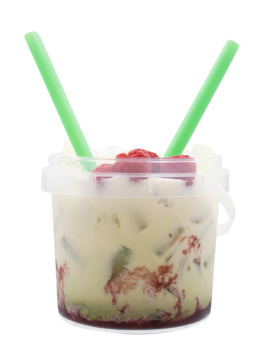 raspberry matcha bucket