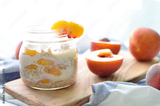 Peach Overnight Oats