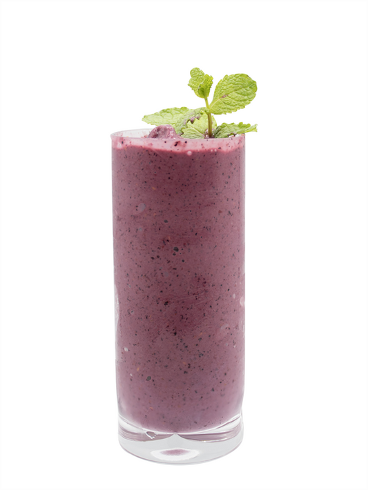 matcha triple berry boost smoothie