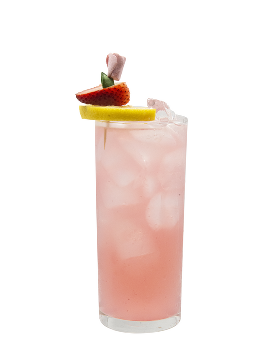 strawberry rose soda