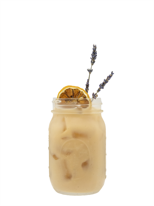 lavender iced tea latte