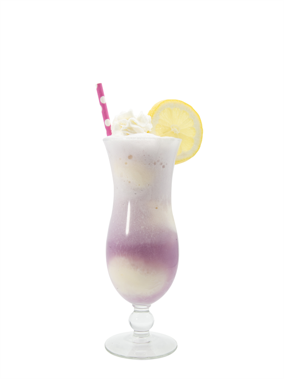 ube marshmallow cream float