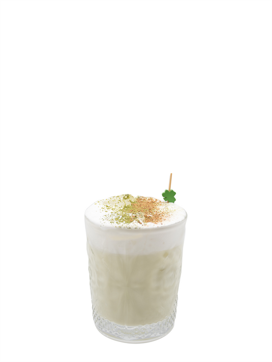 matcha bourbon milk punch