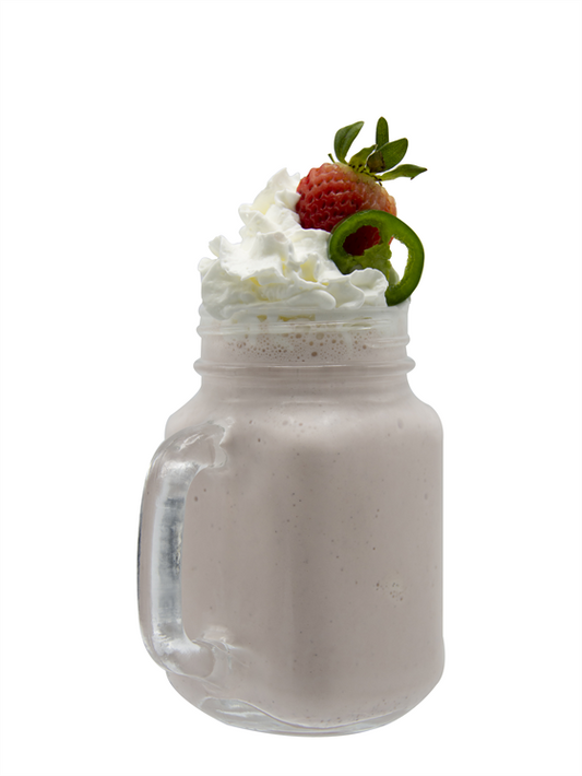 strawberry jalapeño milkshake