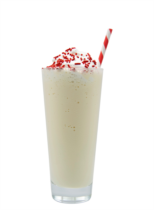 peppermint fluff milkshake