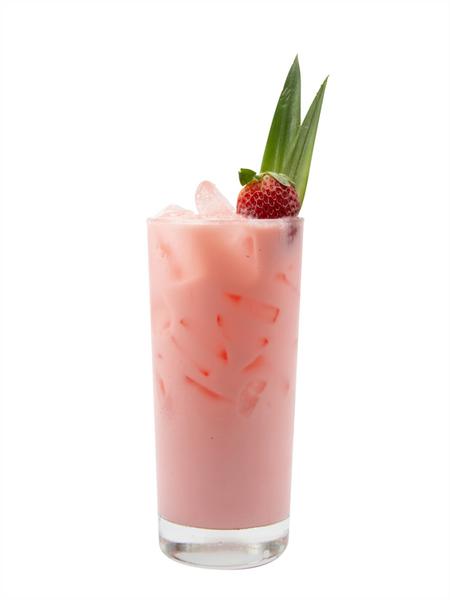 creamy strawberry coconut dirty soda - Monin Canada