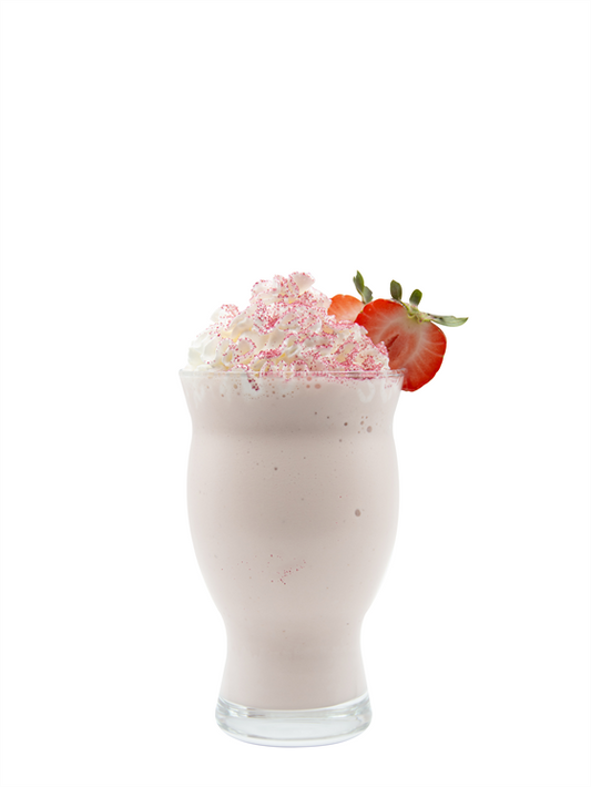 strawberry hibiscus milkshake