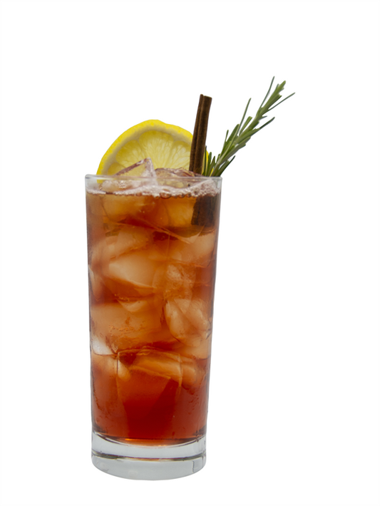 spiced pomegranate iced tea