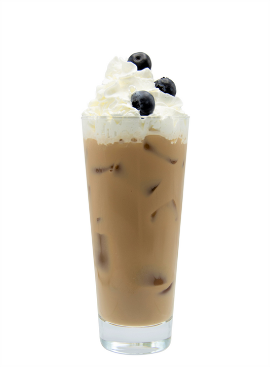 blueberry iced latte