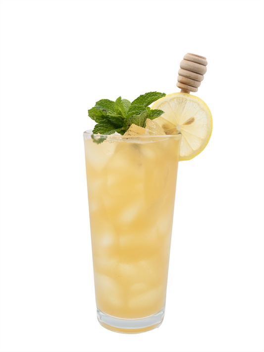 hot honey green tea refresher