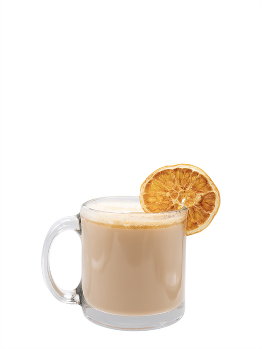 tangerine olive oil latte