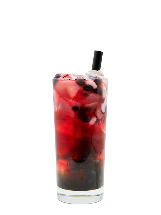 black hibiscus boba tea