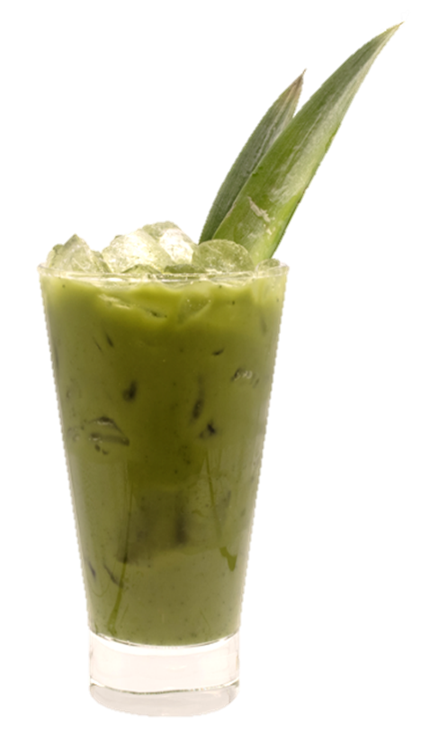 tropical iced matcha