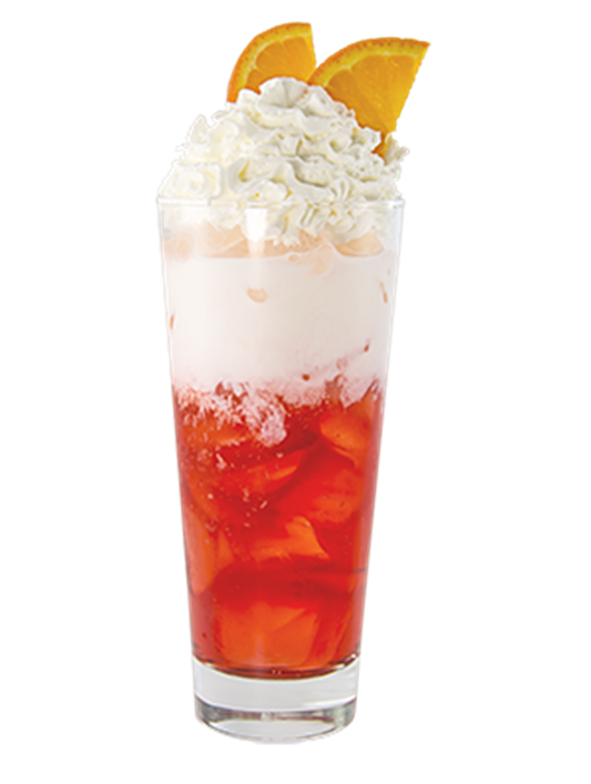 blood orange italian cream soda